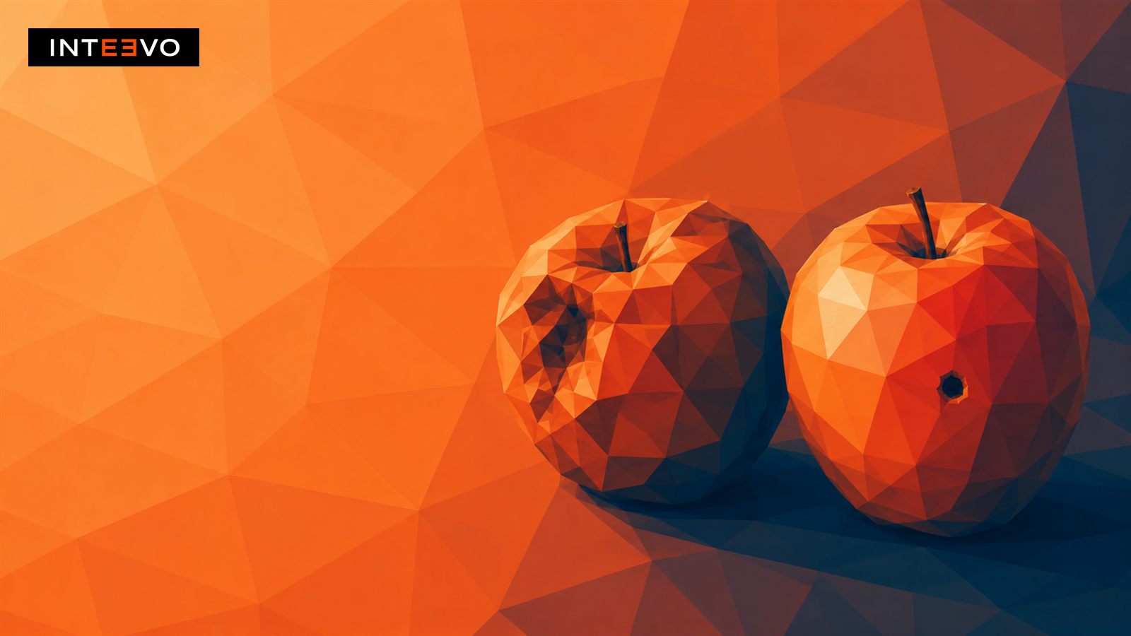 two apples, the perfect one with a wormhole.